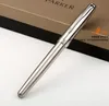 Stylo à rouleaux en argent en argent métallique Moyen NIB NIB 0.5mm Signature Signature Stylo-cadeau Stylo-cadeau pour écriture Fournisseurs Office School Papeterie