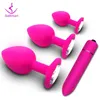 Nxy Vibrators Силиконовые Мягкие Блэтс Анальный вилка Простата Массажер для взрослых Гей-продукты Мини Эротическая Пуля Вибратор Секс-игрушки для Женщин Мужчин 1119