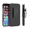 Kickstand Holster Armor Braided Phone Cases With Belt Clip For iPhone 13 Pro Max 12 Mini 11 XR Samsung S20 S21 Ultra Note 20 A52 A72 5G LG Stylo 7 One Plus