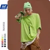 INFLAZIONE T-shirt Hip Hop moda oversize in cotone color caramella T-shirt tinta unita T-shirt di base vestibilità ampia T-shirt unisex per coppia 8193S 210409