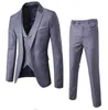 Abito casual da uomo classico basic cappotti giacche Abito a tre pezzi (abito + gilet + pantaloni) Abiti casual da lavoro slim moda tre X0909