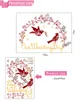 Romantique créatif bricolage fleur vigne pigeon stickers muraux pour salle de mariage chambre sticker mural affiche pvc amovible décoration de la maison 210420