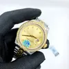 DEENU1-High Quality Herren Automatische mechanische mechanische 40mm-Uhr mit Diamant-Lünette, alle Edelstahl-Saphir-wasserdichtem leuchtenden Klassiker