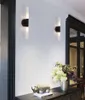 Lampa ścienna Nordic Metal Tube Pipe Up W Dół Lampy LED Sypialnia Foyer Washroom Salon Wish Toaleta Łazienka Światło