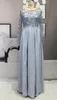 2022ファッション輝きのサテンの正式なカクテルドレスの花嫁介添人の有名人ローブボールガウンパーティーのイブニングドレスの母