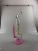 Smoking Accessories,14mm joint,bong,solid pink and green