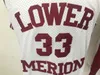 Nikivip ist neu und komplett in Schwarz erhältlich. Herren-Basketballtrikots im Vintage-Stil von Bryant Lower Merion High School, Rot, Schwarz, Weiß, günstige, genähte Bryant-Hemden