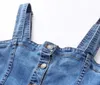 Spaghetti riem jeans jurk sexy vrouwen single-breasted button hoge taille denim casual jurken slank preppy mini vestidos 210429