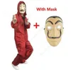 La Casa de Papel Salvador Dali Cosplay Costume Salvador Daliコスプレ映画コスチュームマスクS-2XLハロウィーンコスプレパーティーマスクDHW10