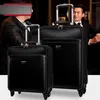 地平線の有名なデザイナーの金属の荷物アルミ合金のキャリー要素ローリング16厚い旅行スーツケース手すりスーツケースの高強度バッグレザー三角形の信号
