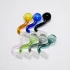 14mm Male joint glass bowls Pyrex Glass Oil Burner Pipe colorful Tobacco Bowl Hookah Shisha Bongs Adapter Thick Pipes Clear Smoking Tubes for Smoker Wholesale