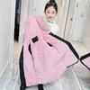 Children Winter Jacket Fashion Girl Clothing Kids Clothes Parka Faux Fur Coat Hooded Snowsuit Teen Thick Velvet Outerwear 211203