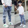 Teen Boys Jeans 2021 Pantolon için Sonbahar İlkbahar Moda Çocuk Giyim Denim Pantolonlar 4 6 8 10 12 13 Yıl5924841