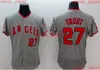 Pas cher personnalisé Mike Trout Baseball Jerseys cousu personnaliser n'importe quel numéro de nom hommes maillot femmes jeunes XS-5XL