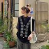 Strickjacke Mujer V-ausschnitt Vintage Lose Japan Stil Frau Pullover Frühling Mode Ins Westen Casual Tops 19667 210415