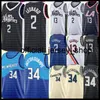 Kawhi 2 Basketball Leonard Jersey Giannis 34 Antetokounmpo Jerseys Mens Paul 13 George Jersey Cheap sales Black White Blue