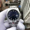 Män tittar 41mm Super GMF Factory Waterproof Men's Date 904L Steel Blue Black Diamond Dial Automatic Cal.3235 Movement 126334 Dive Watches Lysande armbandsur