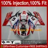 Injection de corps pour DUCATI 848R 848S 1098S 1198S 07-12 Capot 18No.124 848 1098R 1198R 07 08 09 10 11 12 2012 1098 1198 S R 2007 2008 2009 2010 2011 OEM Jaune Carénage blanc