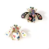 Pins, Brooches Colorful Crystal Bee Brooch For Women Enamel Insect Jewelry Luxury Pin Honeybee Handbag Hanging Gift