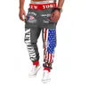 Swag What Hip Hop Joggers Erkekler Bayrak Baskılı Harem Pantolon Man Swearpants Street Wear Sıradan Erkek Pantolon M-3XL Dans Pantolonları X0721