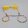 Collana a catena per occhiali da vista per perline GO2BOHO per le donne gioielli occhiali da sole cinturino a mano boho collane catene arcobaleno1