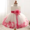 Lace flower girls wedding dress baby girls christening cake dresses for party occasion kids 1 year baby girl birthday dress Q15589732