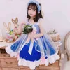 Kinderen Boutique Jurk Voor Meisjes Kinderen Spaans Paleis Frocks Meisje Baby Verjaardag Party Kleding Peuter Lolita Princess BJJ001 G1218