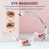 Masseur pour les yeux, soulagement de la Fatigue, Relaxation, soulage les cernes, Vibration EMS, thérapie à la lumière rouge, Anti-âge