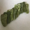 Gua Sha Scraping Massage Face Green Rose Quartz Natural Jade Stone Board Massages