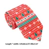 Män Jul Slipsar Novelty Söt Xmas Tree Printed Holiday Party Fun Slips 85WB Neck