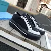 MakropatentﾠLäder High-top Sneakers Herr Dam Plattskor Re-Nylon Borstad Sneaker Platta Sneakers 45 mm expanderad gummisula Casual Shoe 287