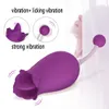 バラの舌をなめるクリトリウムバイブレーターマッサージャーGスポット刺激装置膣ニップルオーラルセックスグッズの女性のためのクイックオーガズムエロティック
