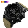 SKMEI 5Bar Waterproof 2 Time Sport Watch Stopwatch Count Down Mens Digital Watches Soft Clock For Male reloj hombre 1384 G1022