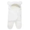 Baby Sleeping Torby Ultra-Soft Fluffy Polar Urodzony Odbierający Koc Niemowlę Chłopcy Dziewczęta Ubrania śpiwatera Wrap Swaddle 211025