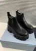 Designer schoenen van hoge kwaliteit! Mode Patent Lederen Matte Real Lederen Dikke Bare Laarzen Herfst en Winter Luxe Show Damesschoenen 3020