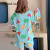 女性の夏の寝室の女性のパジャマのパジャマの夏の睡眠りのスーツのショートパウマのセットのホーム服pajamas 210928