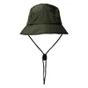 Fashion Bucket caps Foldable Fisherman Hat Unisex Designer Outdoor Sunhat Hiking Climbing Hunting Beach Fishing Hats Men Draw Stri6371700