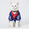 Vêtements pour chats chats chemise d'été japonaise kimono bulldog français corgi chihuahua vivant marque jouet terrier chiot costume pour chiens 210401