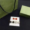 Boucles d'oreilles breloques en forme de cœur pour femmes, clous à Double lettre avec timbres, Style européen et américain, goutte d'oreille d'amour pour dame, cadeau de fête