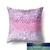 Pillowcase Solid Färg Glitter Silver Sequins Bling Kasta Pillow Case Pillowcover för soffa Heminredning Kudde Skydd Dekorativ Owe7036 Fabrikspris Expert Design