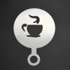 الفولاذ المقاوم للصدأ القهوة العفن مقهى رغوة قالب القهوة أدوات الديكور barista الإستنسل نموذج الطباعة كعكة القهوة
