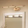 Wandlampe Europäischer LED -Spiegel Golden Badezimmer Kosmetische Licht aus Edelstahl Waschtisch Make -up Kommoeud Strangschrank Beleuchtung