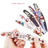 Christmas Nail File Nails Buffer Polisher Washable Double Sided Grit 80/100/150/180/240 Professional Manicure Tools