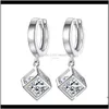 Chandelier Cubic Zircon Box Sier Diamond Earrings Dangle Women Fashion Wedding Jewelry Gift Will And Sandy 27Ige D4Zbz