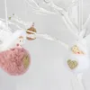 God jul ängel plysch docka pendant julgran prydnad xmas heminredning nyår söta barn gåvor w-01205
