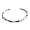 Brazaletes de moda vintage para hombres bambú de bambú Joyas Joyas High Rising Open Bracelet Bangle254p