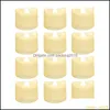 Candles Decor Home & Garden 12 Pcs Realistic And Bright Flickering Electric Candle With Built-In Timer Flameless Led Light