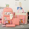 Damen Rucksack Kind Mädchen Rucksack Schulrucksäcke für Teenager Kawaii Schulrucksack 3 Grundschultaschen für Mädchen 210809