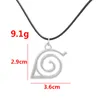 20pcs Anime Cosplay Necklace Akatsuki Uchiha Itachi Leaf Konoha Village Village Collana a ciondolo per i fan gioielli 210331302f