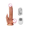 NXY dildos trådlös fjärrkontroll realistisk dildo vibratorer penis med sugkopp sexleksaker för kvinnor uppvärmning swing stimulator vuxen butik 0105